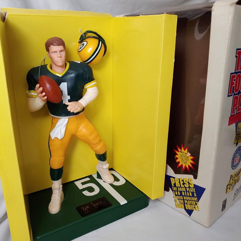 Green Bay Packers Brett Favre Talking Figure-WORKS-NFL Football 10 in-Orig Box